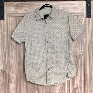 Prana short sleeve button down size small